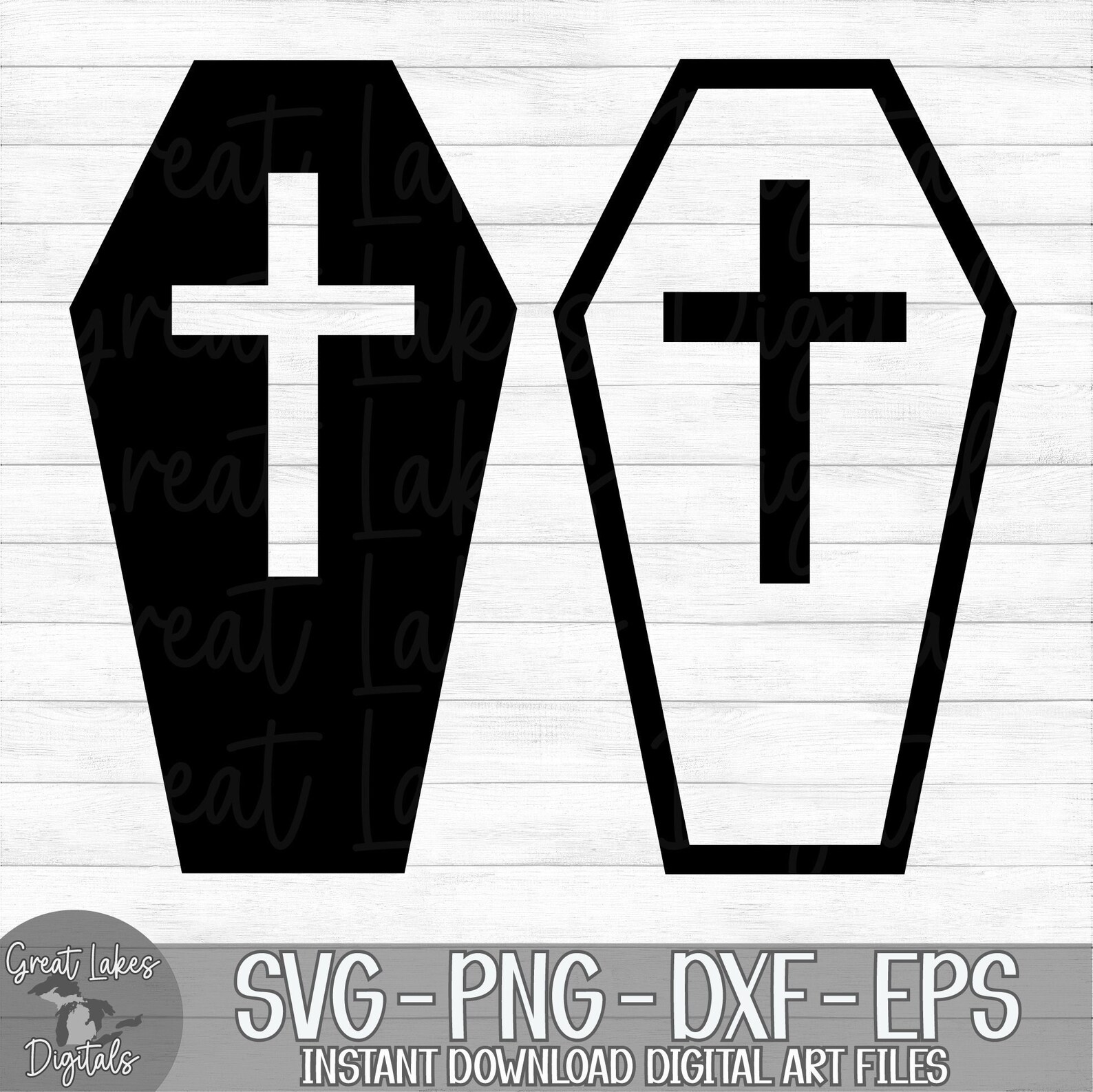 Coffin With Cross Instant Digital Download Svg Png Dxf Etsy