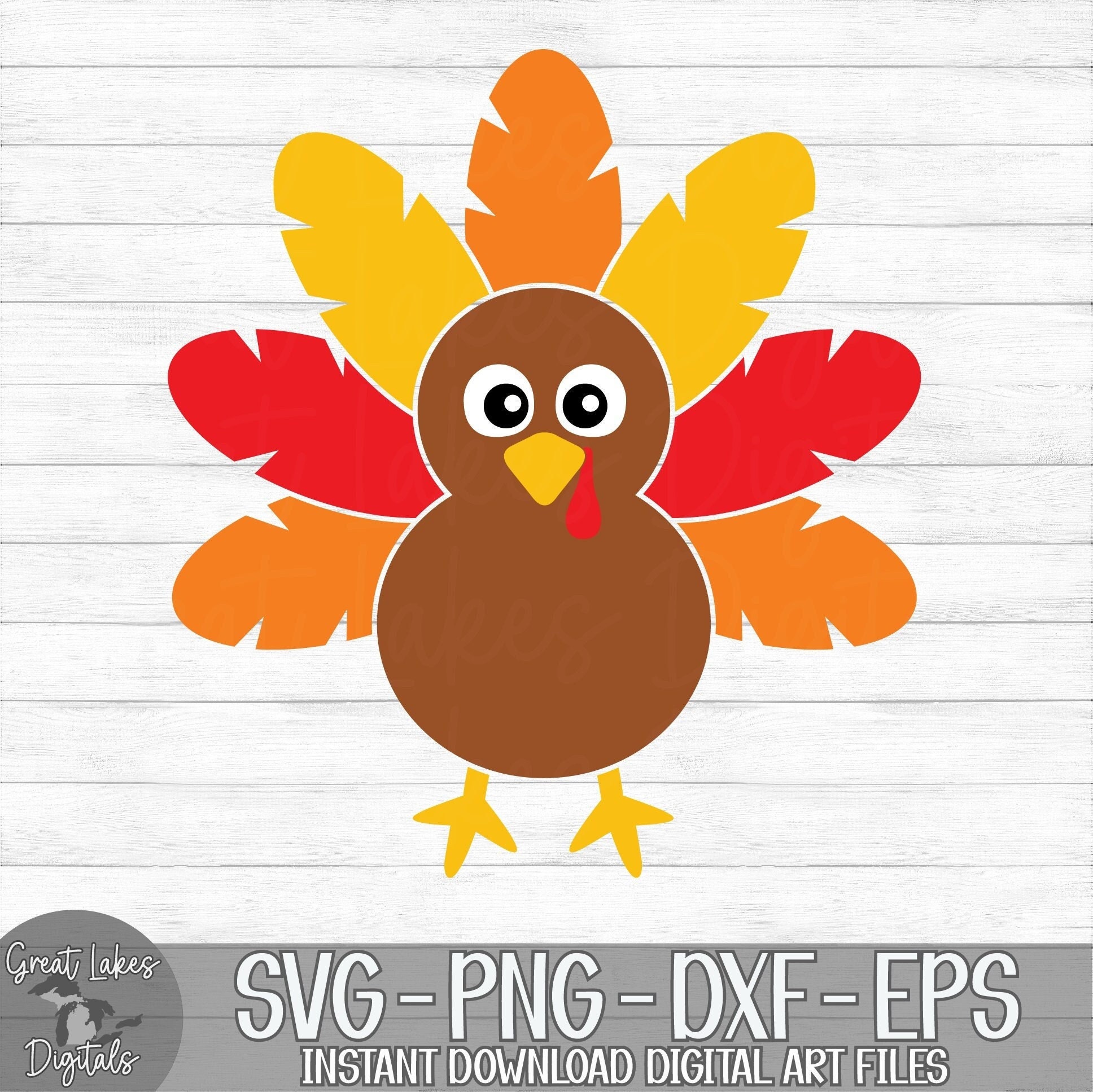 Thanksgiving Turkey Instant Digital Download Svg Png - Etsy