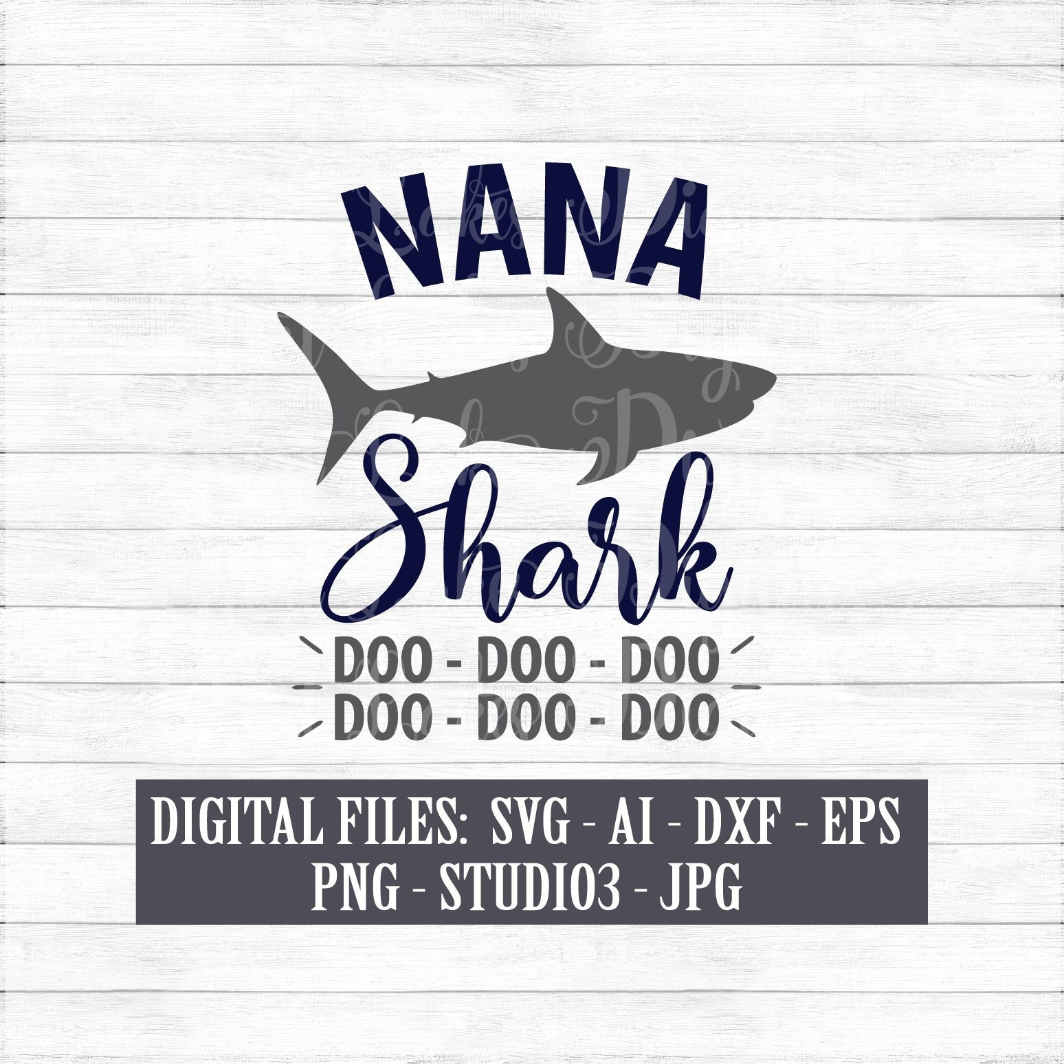 Download Nana Shark Doo Doo Doo Digital Download Instant Download ...