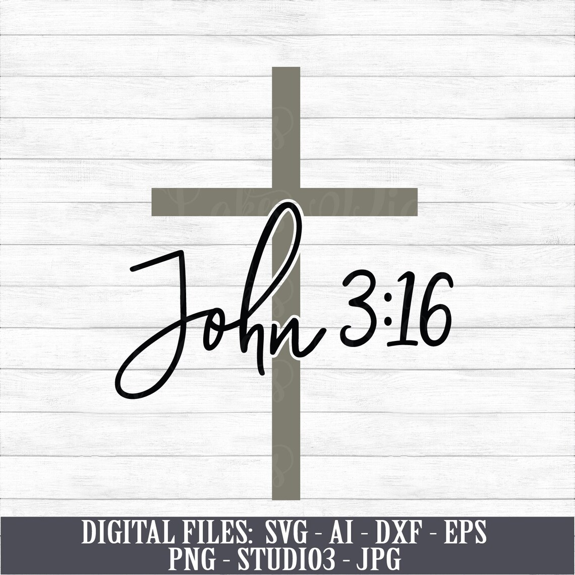 John 3:16 Instant Digital Download svg ai dxf eps png | Etsy