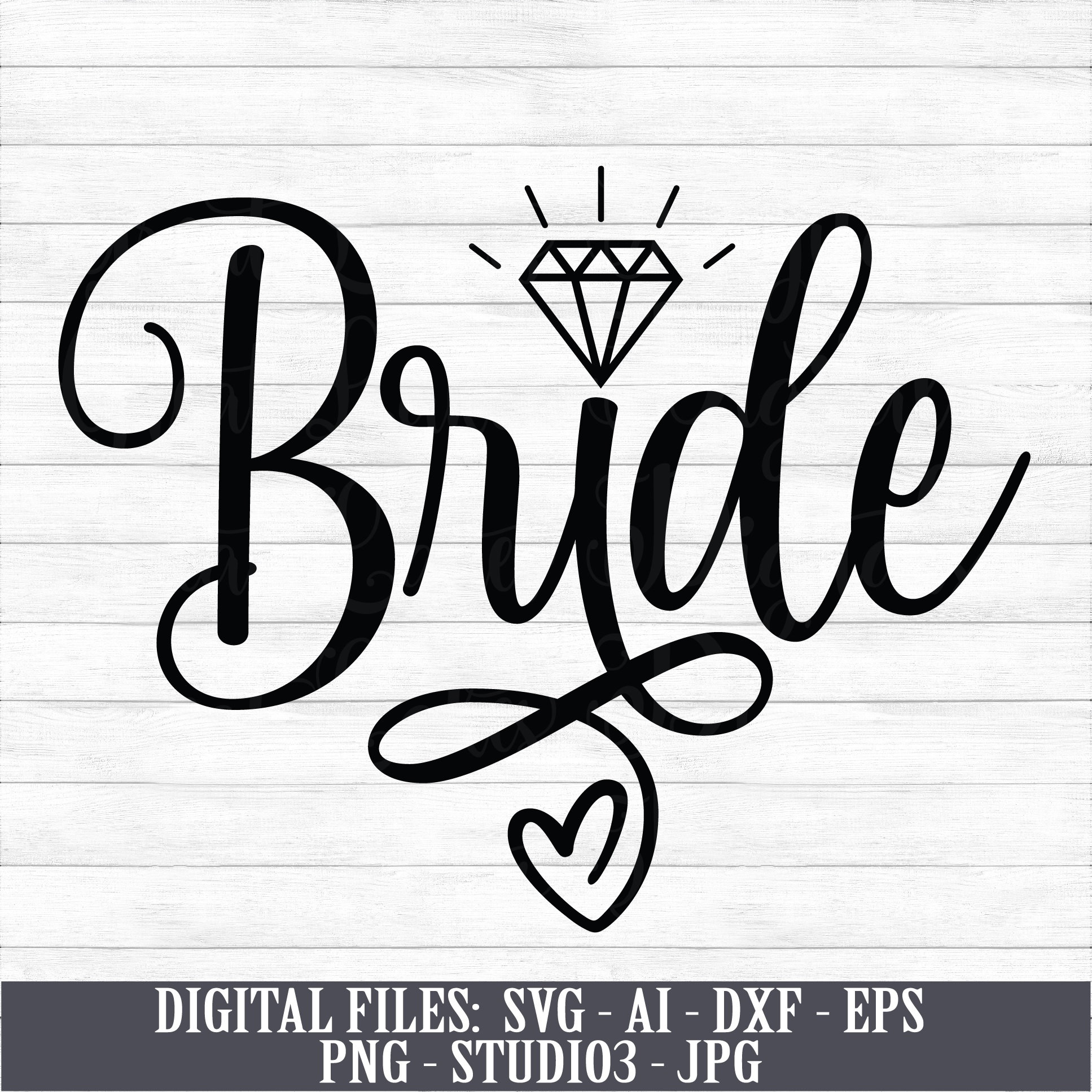 Bride Instant Digital Download svg ai dxf eps png Etsy