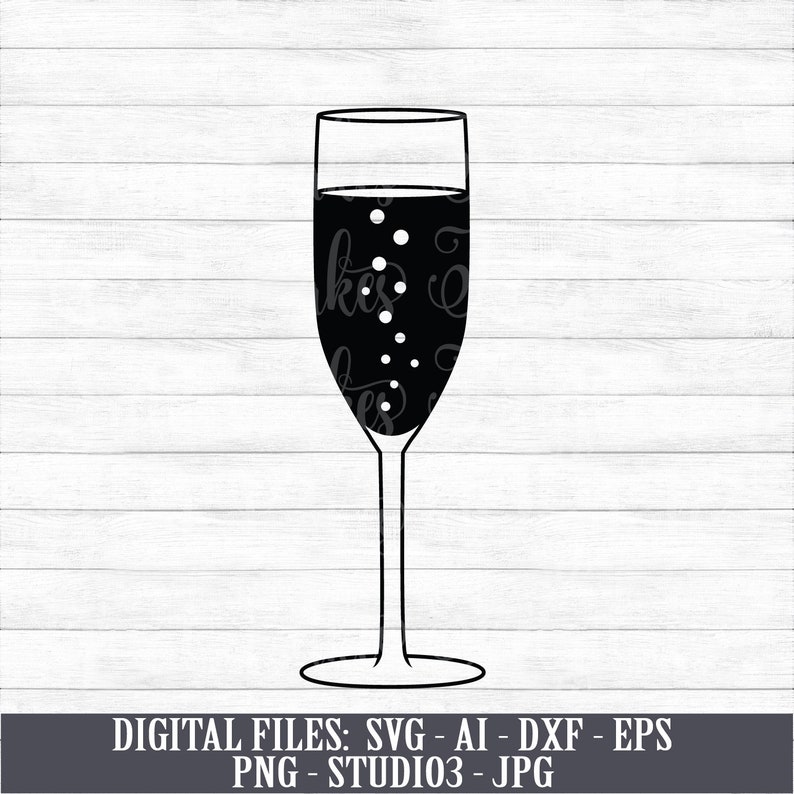 Free Free 318 Wedding Champagne Glass Svg SVG PNG EPS DXF File