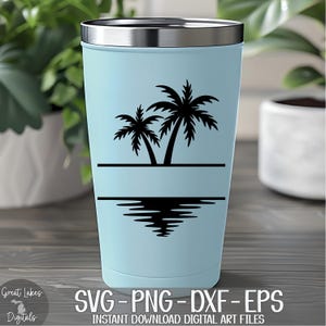 Palmer Delad Monogram Namnram svg png dxf eps Digital Nedladdning bild 10