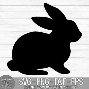 Easter Bunny, Rabbit - Instant Digital Download - svg, png, dxf, and eps files included! image 9