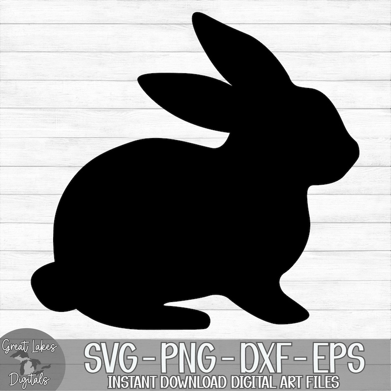 Easter Bunny, Rabbit - Instant Digital Download - svg, png, dxf, and eps files included! image 9