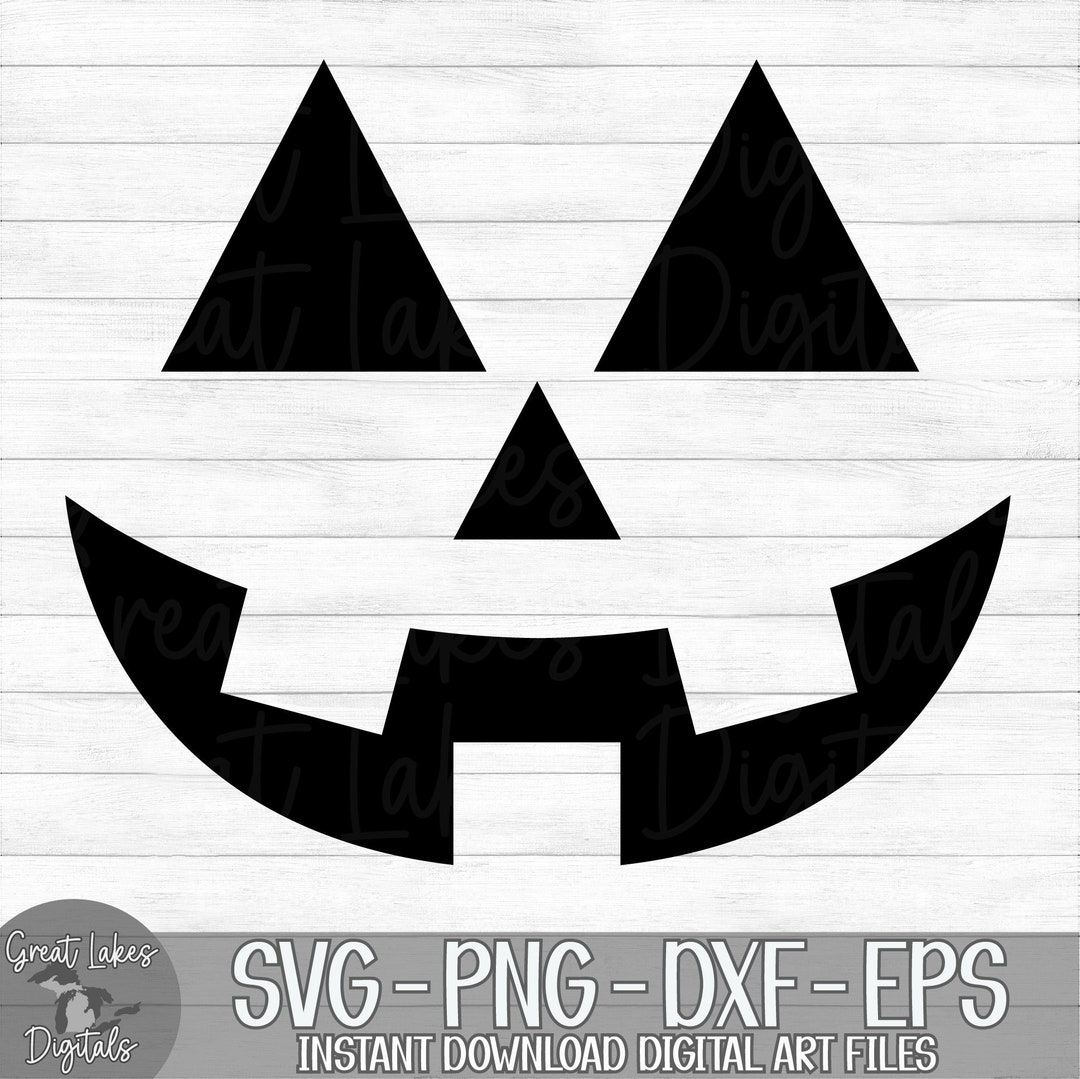 Jack O Lantern Face Halloween Instant Digital Download - Etsy