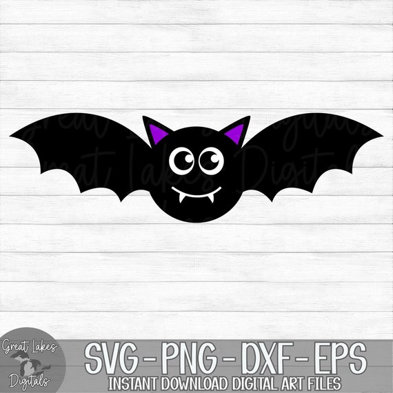 Halloween Bat Instant Digital Download Svg, Png, Dxf, and Eps Files  Included - Etsy