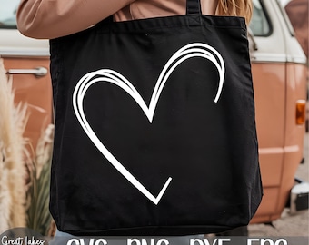 Heart Monogram Name Frame svg png eps dxf Digital Download