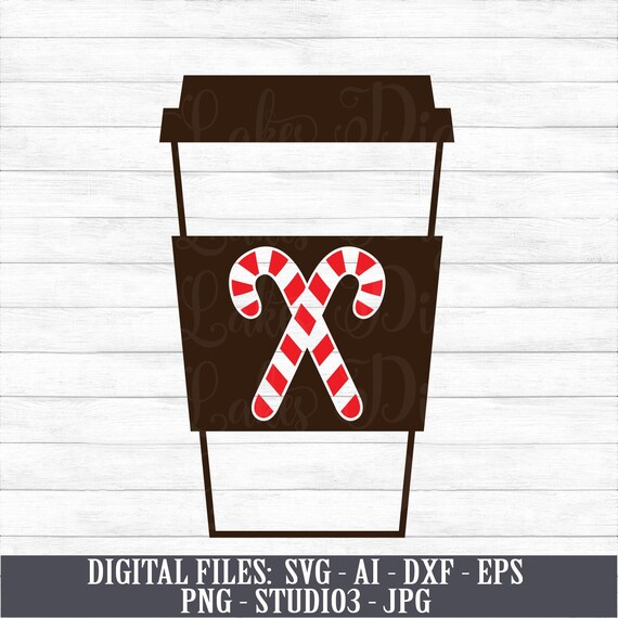 Peppermint Mocha Instant Digital Download svg ai dxf Etsy