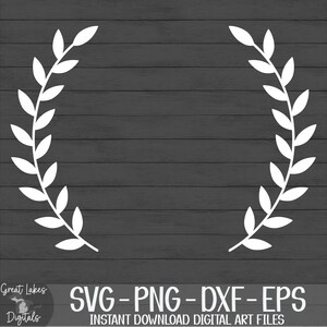Laurel Leaves Wreath svg png dxf eps Digital Download image 3