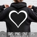 Heart Outline svg png dxf eps Digital Download, Wedding, Valentine, Love