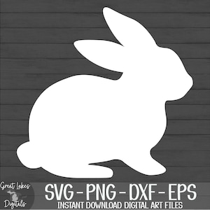 Easter Bunny, Rabbit - Instant Digital Download - svg, png, dxf, and eps files included! image 10