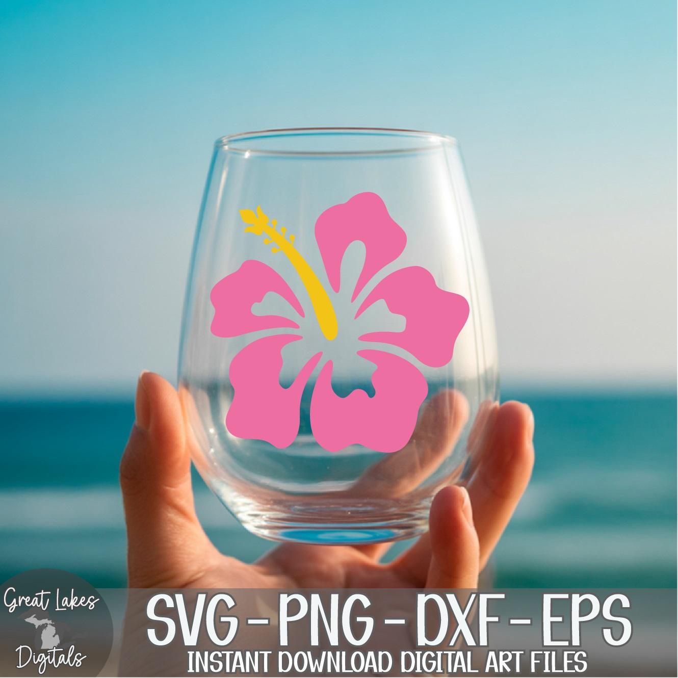 Hibiscus Flower - Instant Digital Download - Svg, Png, Dxf, and Eps ...