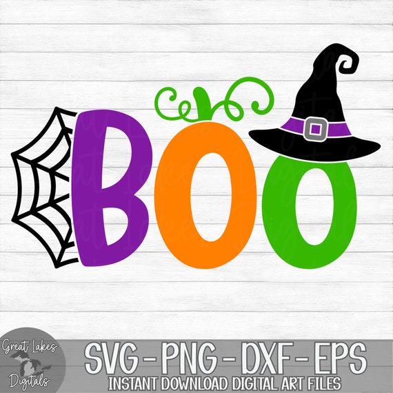 Boo Instant Digital Download Svg Png Dxf and Eps Files - Etsy