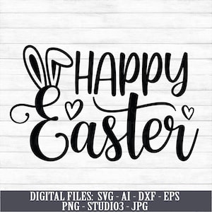 Happy Eastjaws Shark Rabbit Easter Day SVG Easter day gift Shark Easter day Cute Easter Gift Funny Gift Instant Download Shark Bunny