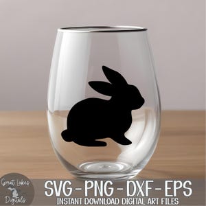 Easter Bunny, Rabbit - Instant Digital Download - svg, png, dxf, and eps files included! image 7