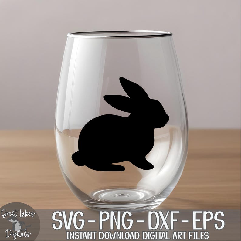Easter Bunny, Rabbit - Instant Digital Download - svg, png, dxf, and eps files included! image 7