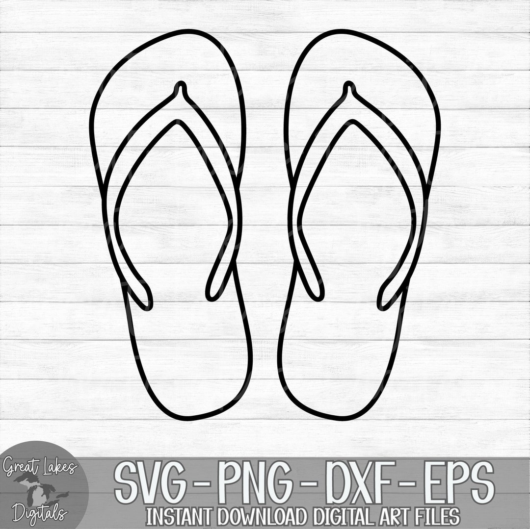 Sandals Instant Digital Download Svg, Png, Dxf, and Eps Files Included
