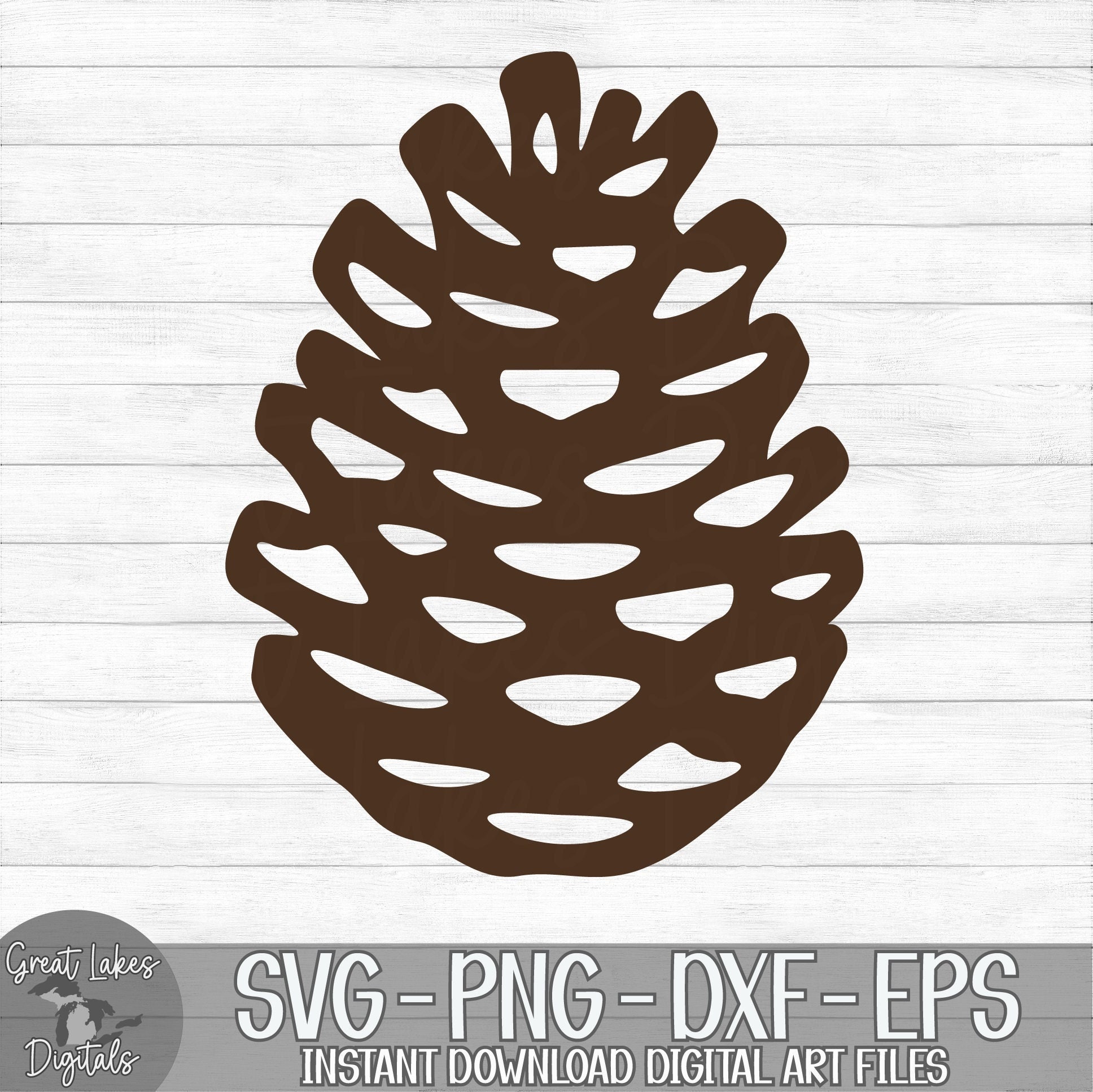 Pinecone Instant Digital Download Svg Png Dxf and Eps - Etsy