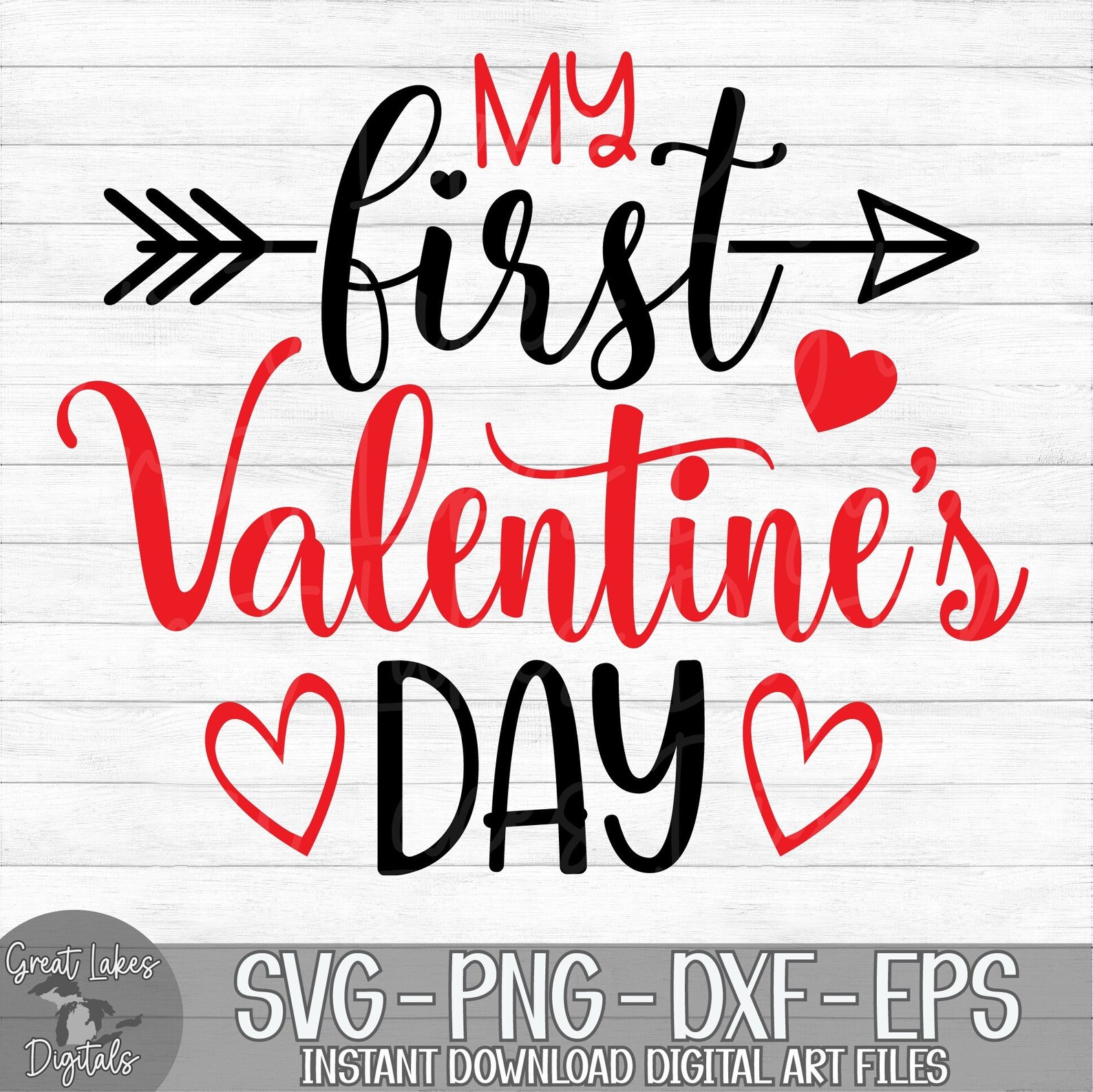 My First Valentine's Day Instant Digital Download Svg - Etsy