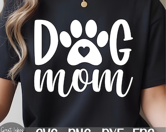 Dog Mom svg png dxf eps Digital Download