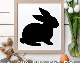 Easter Bunny, Rabbit - Instant Digital Download - svg, png, dxf, and eps files included!