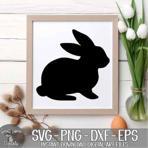 Easter Bunny, Rabbit - Instant Digital Download - svg, png, dxf, and eps files included!