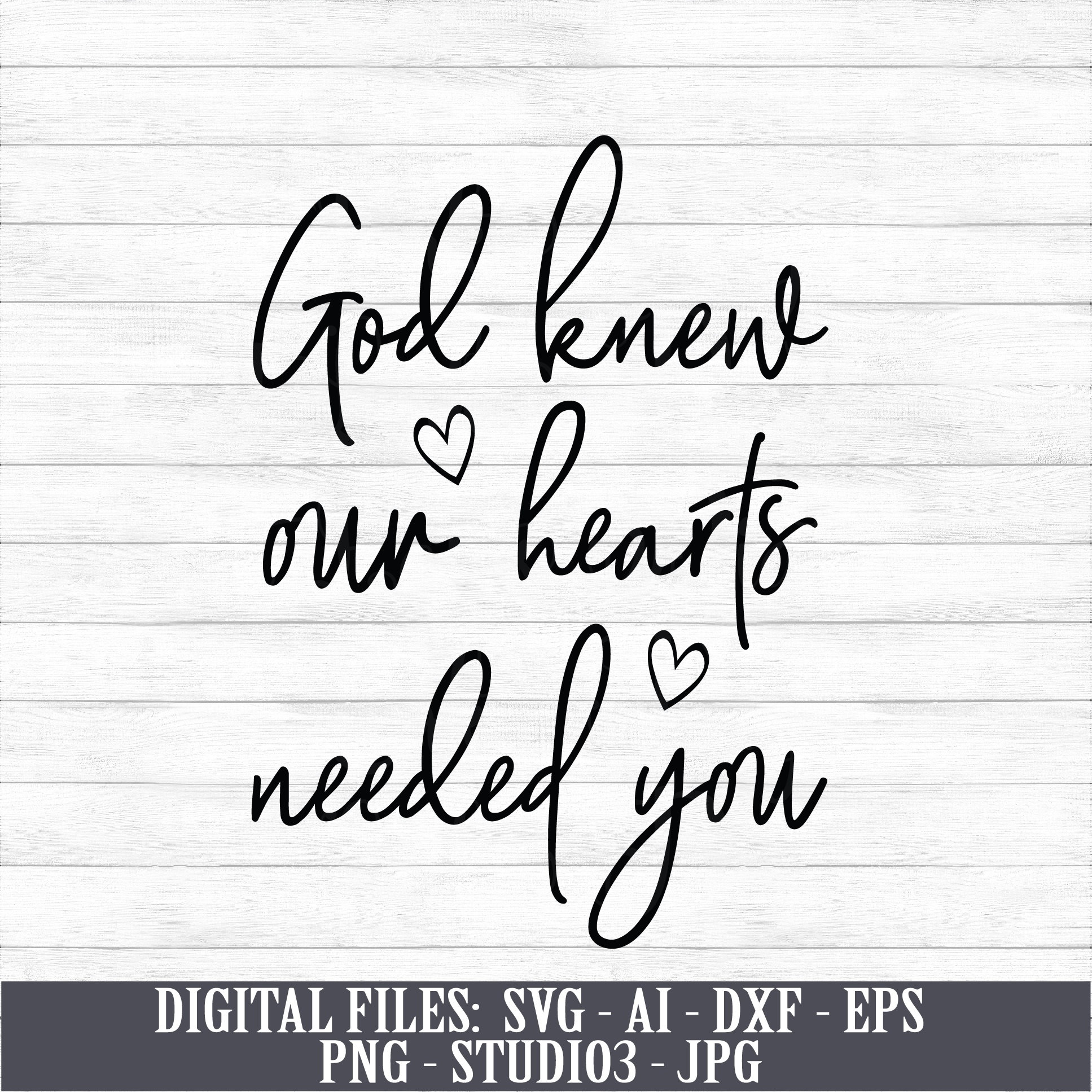 Christian God Knew My Heart Need You Custom Personalized Wood Door Sign