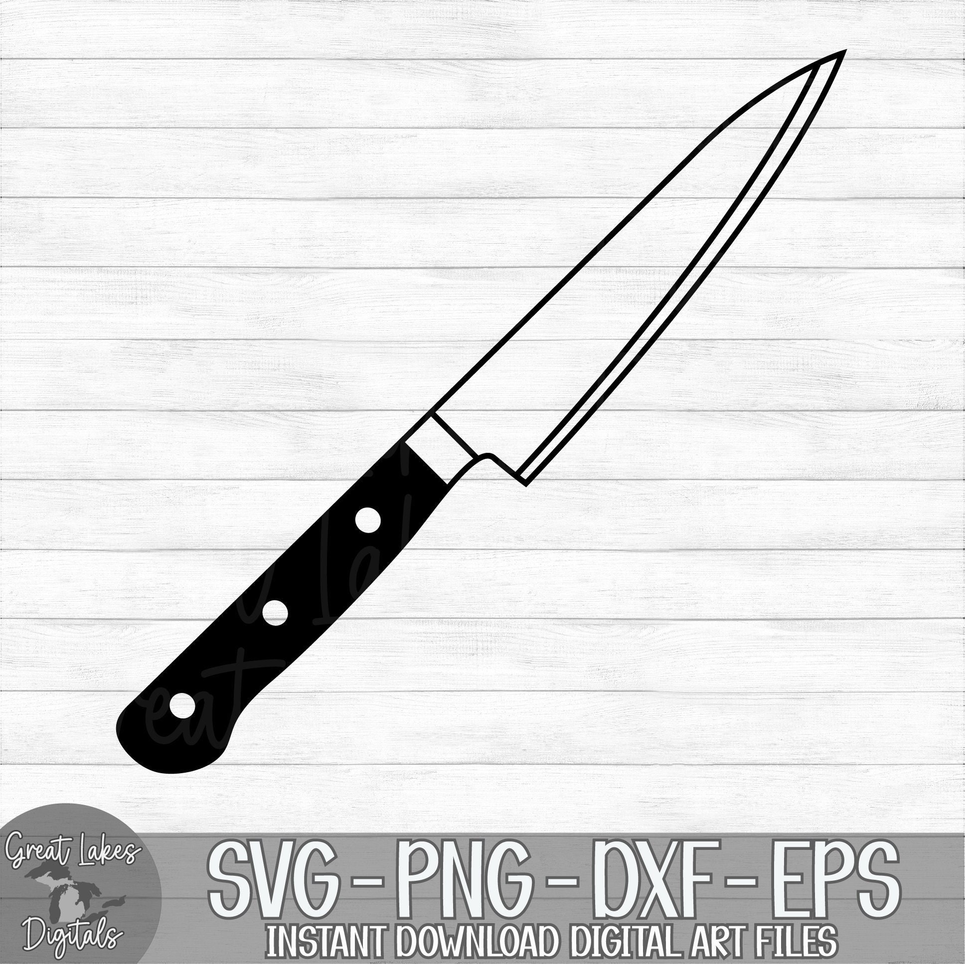 Knife Instant Digital Download svg png dxf and eps Etsy España