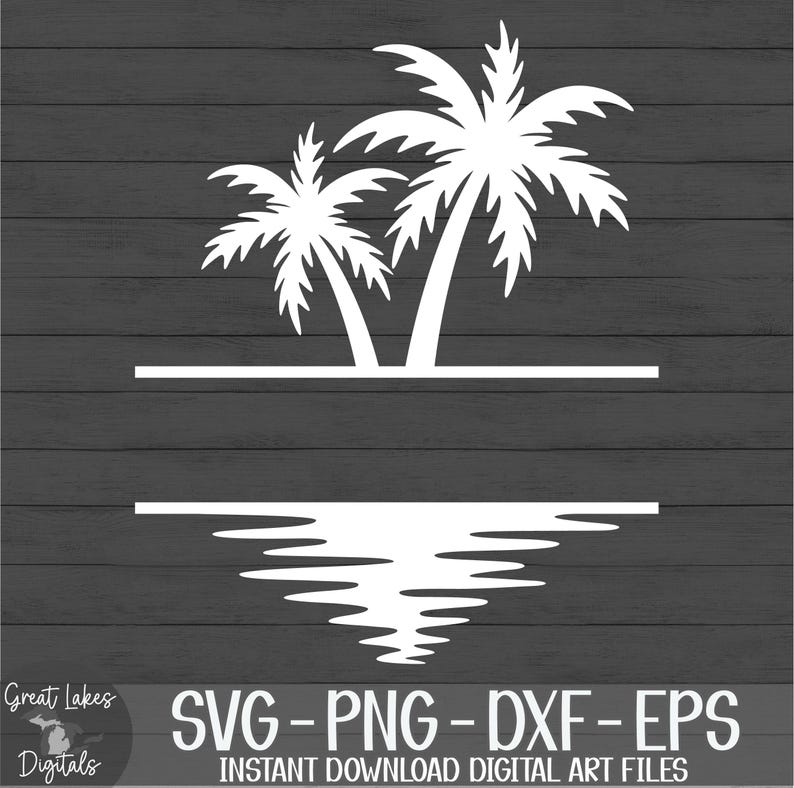 Palmer Delad Monogram Namnram svg png dxf eps Digital Nedladdning bild 3