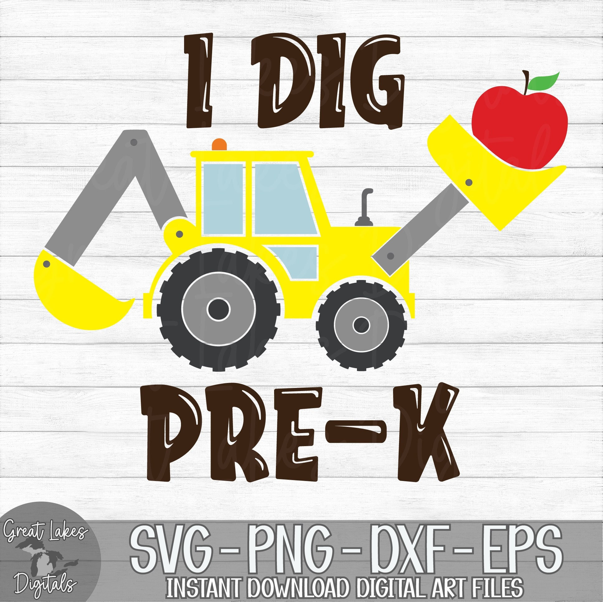 I Dig Prek Instant Digital Download Svg Png Dxf and Etsy