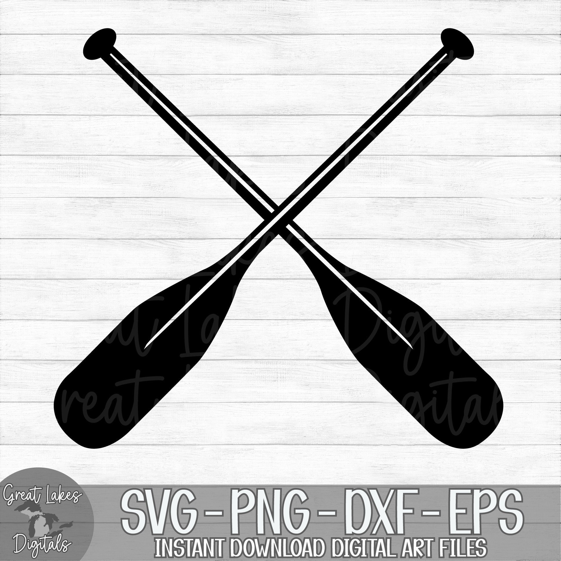 Canoe / Kayak Paddles Instant Digital Download Svg Png Etsy
