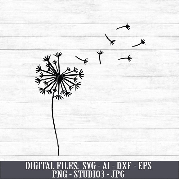 Download Dandelion Digital Download Instant Download Svg Ai Dxf Etsy