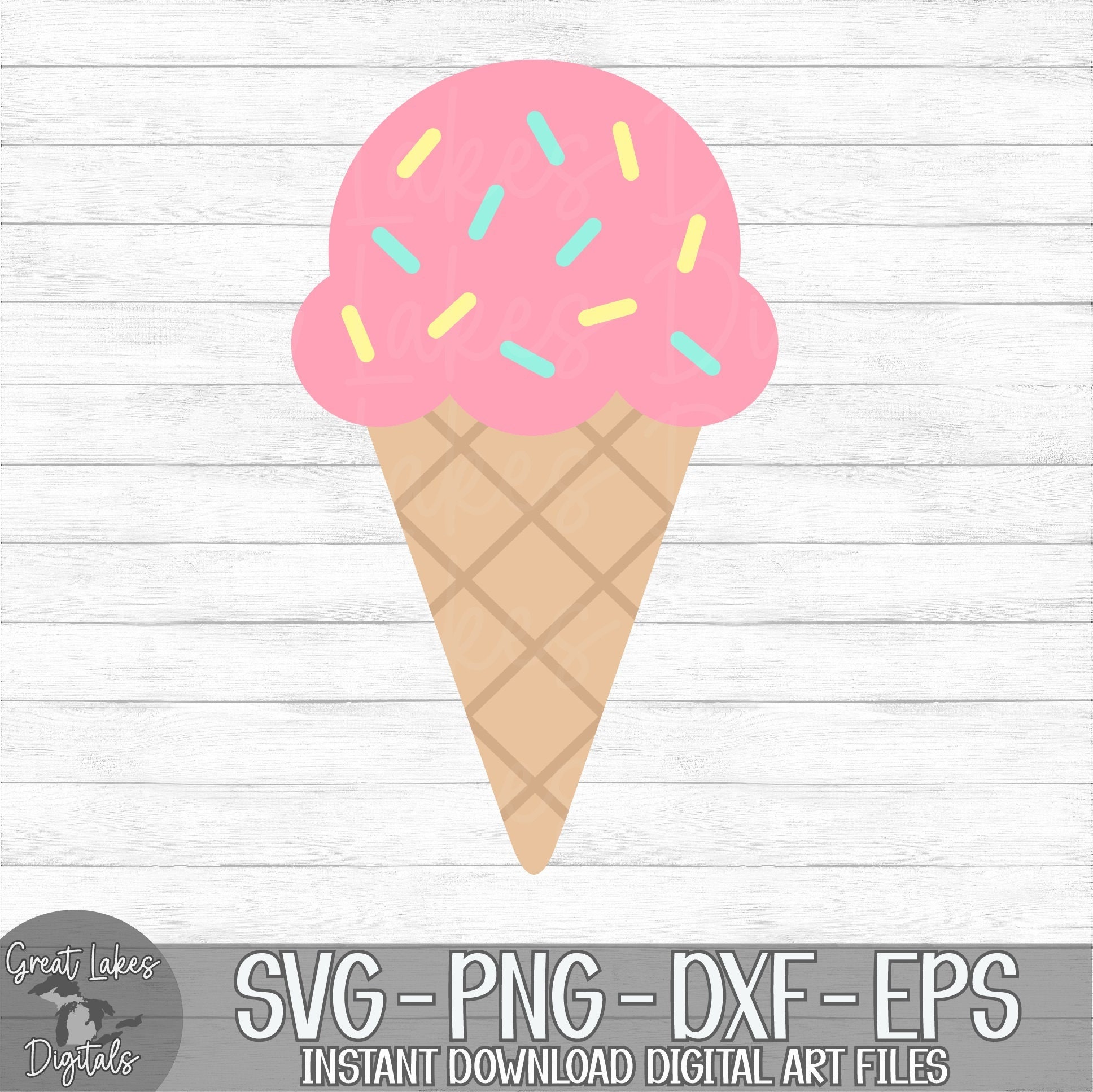 Ice Cream Instant Digital Download Svg Png Dxf and Eps - Etsy Singapore