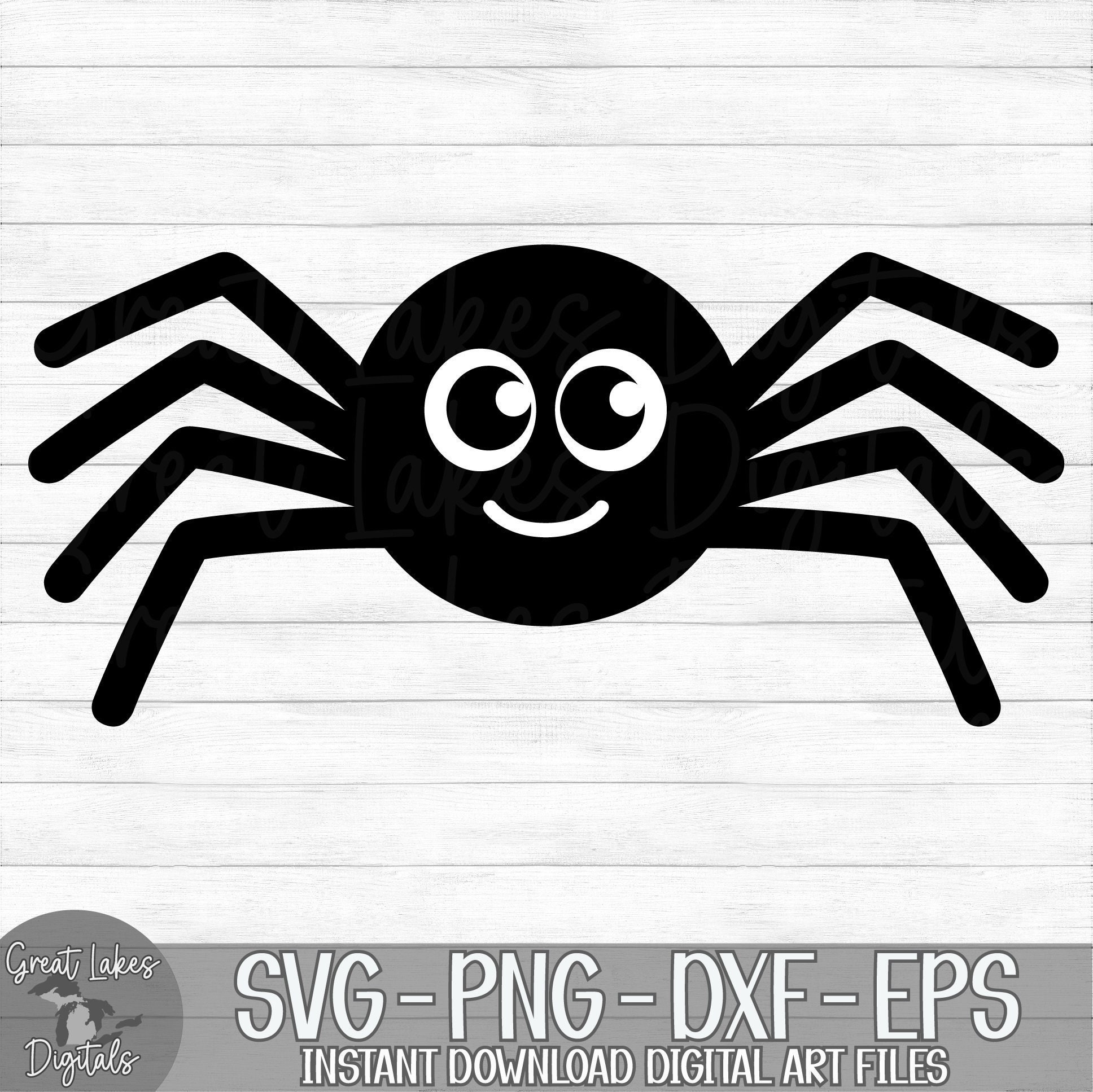 Spider Instant Digital Download Svg Png Dxf and Eps - Etsy