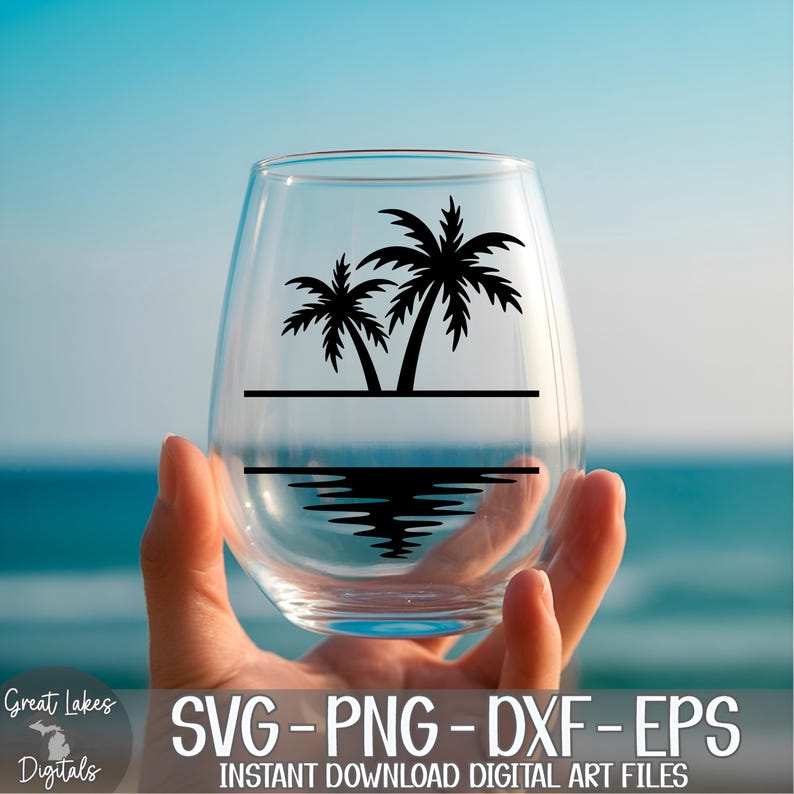 Palmer Delad Monogram Namnram svg png dxf eps Digital Nedladdning bild 13