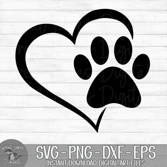 Dog Paw Print SVG Files Pawprint Vector Images Clipart cutting Files SVG  Image Dog Silhouettes Eps, Png ,dxf clip Art -  Canada