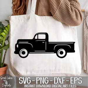 Truck svg png dxf eps Digital Download, Vintage, Old, Pick Up, Farm