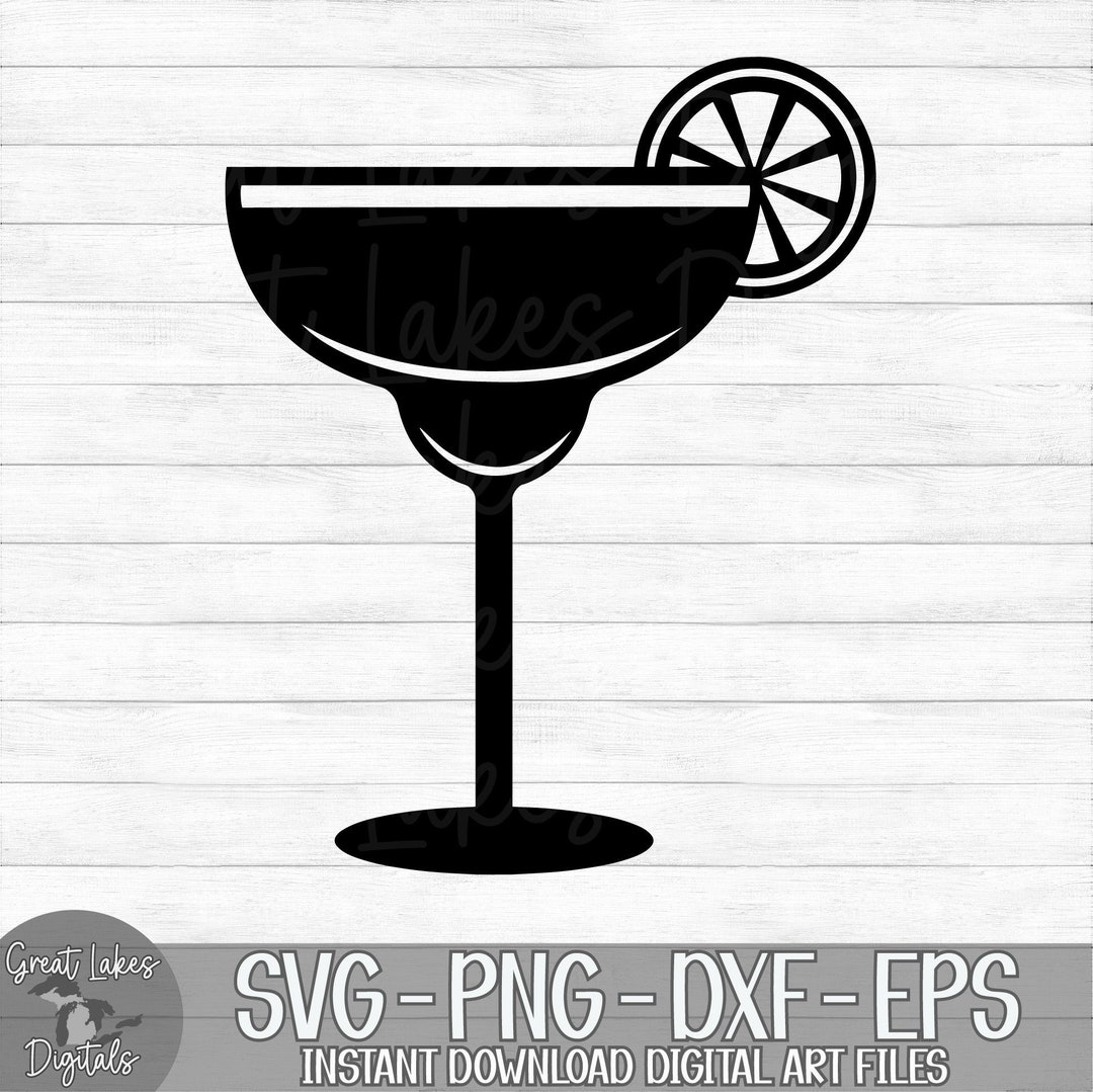 Margarita Glass Instant Digital Download Svg, Png, Dxf, and Eps Files