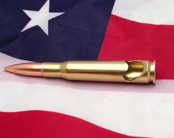 50 cal bmg Bullet BOTTLE OPENER Necklace PENDANT Military 28/" BALL CHAIN