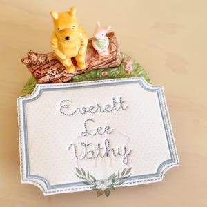 Boys Hospital Name Plate | Baby Boy Hospital Keepsake | Hospital Bassinet Name Plate