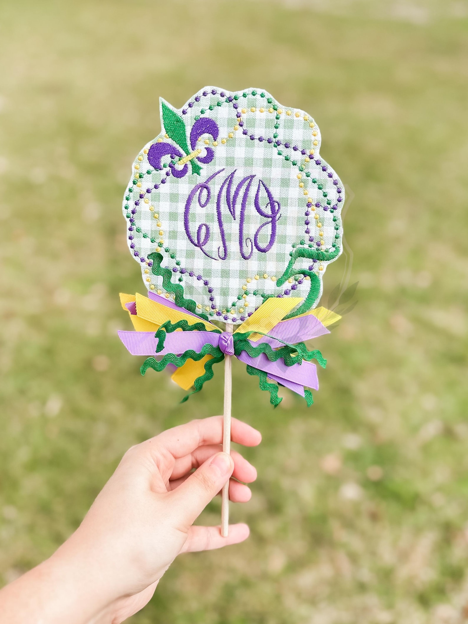 CUSTOM Made to Order Cake Topper | Embroidered Cake Topper - Etsy