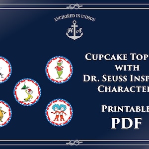 Instant Digital Download - Cupcake Toppers, Baby Shower, Birthday, Food, Table, Paper, Signs, Digital, Downloadable, Printable, PDF