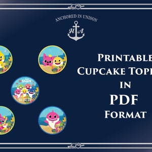 Instant Digital Download - Cupcake Toppers, Baby Shower, Birthday, Food, Table, Paper, Signs, Digital, Downloadable, Printable, PDF