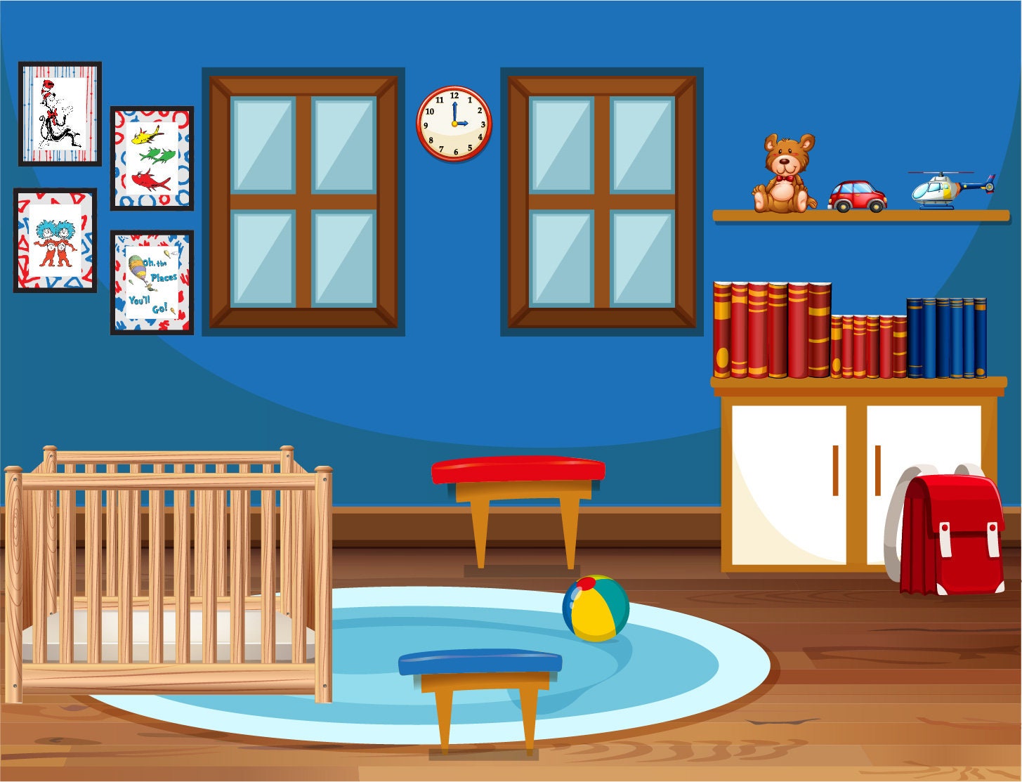 Instant Digital Download - Characters for 8x10 Frames - for Nursery ...