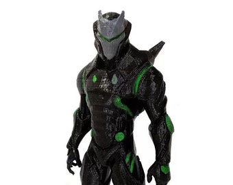 omega 3d printed hand painted battle royale figure green sc 1 st etsy - white omega fortnite