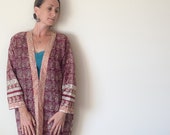 Silk Kimono, Summer Beach Kimono, Silk Jacket, Bohemian Kimono, Vintage Kimono Duster, Women 39 s Silk Kimono, Boho Silk Kimono