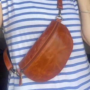Leder Bauchtasche für Frauen Cross Body Bag Leder Gürteltasche Hip Bag Geburtstag Geschenke Jahrestag Geschenke für sie Ledertasche verstellbaren Riemen