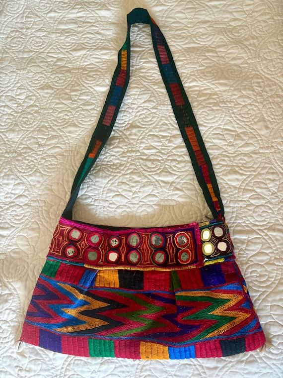 Embroidered Banjara Handbag: Boho Festival Tote Bag 