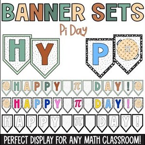 Pi Day Banners, Math Classroom Decor, Pi Day Decor, Teacher Decor